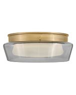 Demi LED Flush Mount in Heritage Brass