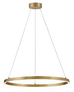 Kenna LED Chandelier in Lacquered Brass