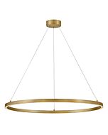 Kenna LED Chandelier in Lacquered Brass