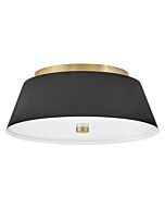 Tess 2-Light LED Flush Mount in Black