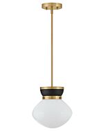 Lucy 1-Light LED Pendant in Black