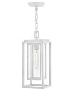 Republic 1-Light LED Hanging Lantern in Textured White