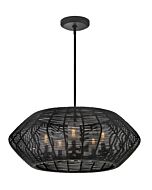 Luca 5-Light LED Chandelier in Black