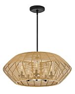 Luca 5-Light LED Chandelier in Black