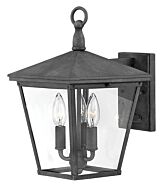 Hinkley Trellis 3-Light Outdoor Light In Aged Zinc