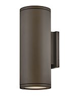 Silo 2-Light LED Wall Mount in Architectural Bronze