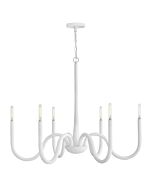 Maris 6-Light LED Chandelier in Textured Plaster