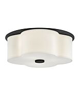 Delaney 3-Light LED Flush Mount in Black