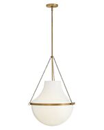 Collins 1-Light LED Pendant in Heritage Brass