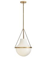 Collins 1-Light LED Pendant in Heritage Brass