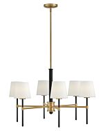 Saunders 6-Light LED Chandelier in Black