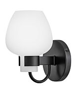 Sylvie 1-Light LED Wall Sconce in Black