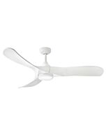 Swell Illuminated 56" LED Smart Fan in Matte White