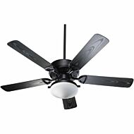 Estate Patio 2-Light 52 12.25" Patio Fan in Matte Black