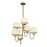 Six Light Chandelier by Alora