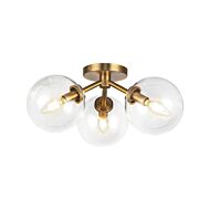 Three Light Semi-Flush Mount by Alora