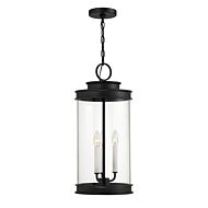 Englewood 3-Light Outdoor Hanging Lantern in Matte Black