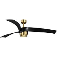 Insigna 1-Light 60" Outdoor Ceiling Fan in Vintage Brass