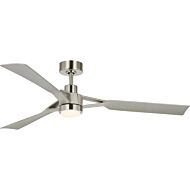 Belen 1-Light 60" Outdoor Ceiling Fan in Brushed Nickel