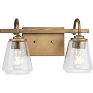 Martenne 2-Light Bathroom Vanity Light & Vanity in Aged Bronze