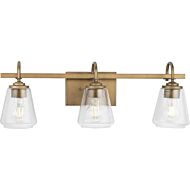 Martenne 3-Light Bathroom Vanity Light & Vanity in Aged Bronze