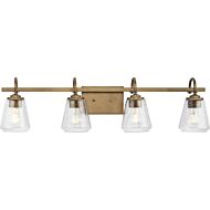 Martenne 4-Light Bathroom Vanity Light & Vanity in Aged Bronze