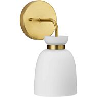 Lexie 1-Light Bathroom Vanity Light & Vanity Light in Brushed Gold