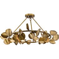 Laurel 6-Light Flush Mount in Gold Ombre