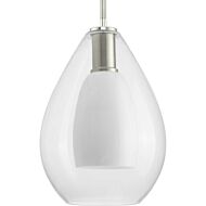 Carillon 1-Light Pendant in Brushed Nickel