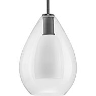 Carillon 1-Light Pendant in Matte Black