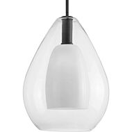 Carillon 1-Light Pendant in Matte Black