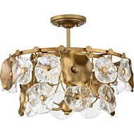 Loretta 3-Light Pendant in Gold Ombre