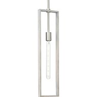 Boundary 1-Light Pendant in Brushed Nickel