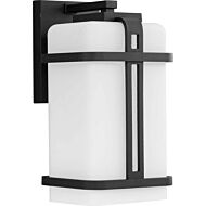 Ellery 1-Light Outdoor Wall Lantern in Black