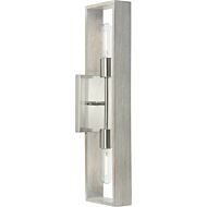 Boundary 2-Light Wall Bracket in Brushed Nickel