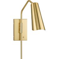 Cornett 1-Light Wall Bracket in Brushed Gold