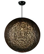 Maxim Bali Twine Pendant Light in Chocolate