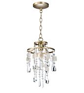 Maxim Lighting Cebu 1 Light 1 Light Single Pendant in Capiz / Gold Silver