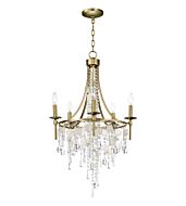 Maxim Lighting Cebu 5 Light 5 Light Chandelier in Capiz / Gold Silver