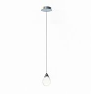 Dewdrop 1-Light LED Mini Pendant in Polished Chrome