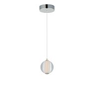 Rhythm 1-Light LED Pendant in Polished Chrome