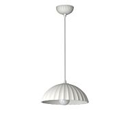 Basilica 1-Light LED Pendant in Chaulk White