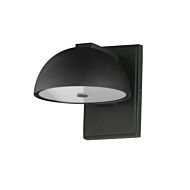 Cauldron 1-Light LED Outdoor Wall Sconce in Black