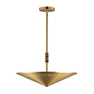 Helsinki 3-Light Pendant in Natural Aged Brass