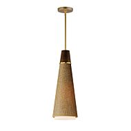 Sumatra 1-Light Pendant in Natural Aged Brass