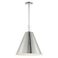 Veritas 1-Light Pendant in Satin Nickel