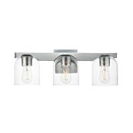 Scoop 3-Light Bathroom Vanity Light in Polished Chrome