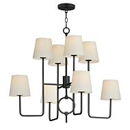 Paoli 8-Light Chandelier in Charcoal Bronze