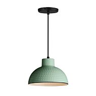 Rockport 1-Light Pendant in Sage Green