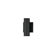 Calibro 2-Light LED Outdoor Wall Sconce in Black